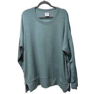 Sage Collective women’s sz 2X sage green soft long sleeve drop shoulder cozy top